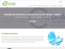 Tablet Screenshot of gcbe.pt